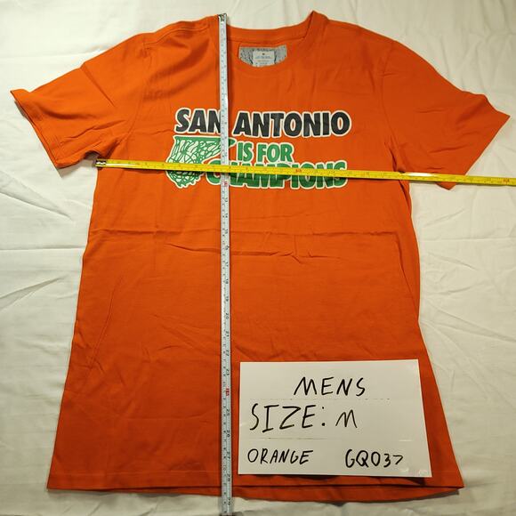 San Antonio Is For The Champions Anvil Basketball T Shirt Mens Size M Orange - Picture 6 of 9